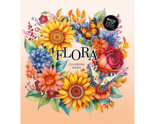Раскраска 160х160 мм, 48 стр, "FLORA" 23384 (10)