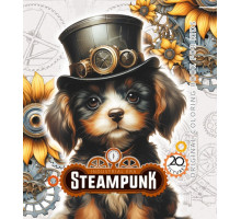 Раскраска 160х160 мм, 48 стр, "STEAMPUNK DOG" 23385 (10)