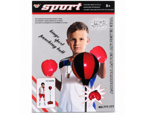 Set de box pentru copii cu suport 70-105 cm 777-777