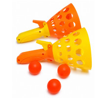 Joc „Catapulta”, 2 conuri, 3 mingi, Sport Toys 5996
