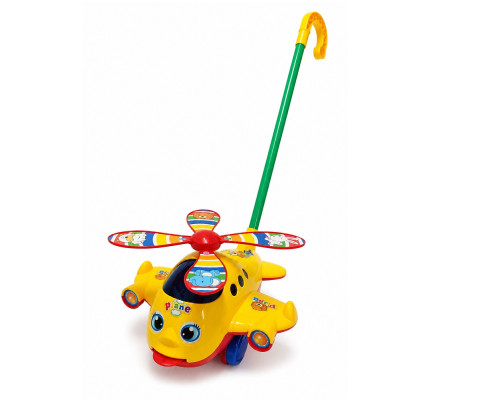 Игрушка-каталка музыкальная, "Вертолет" 60 см, 3+ 0323