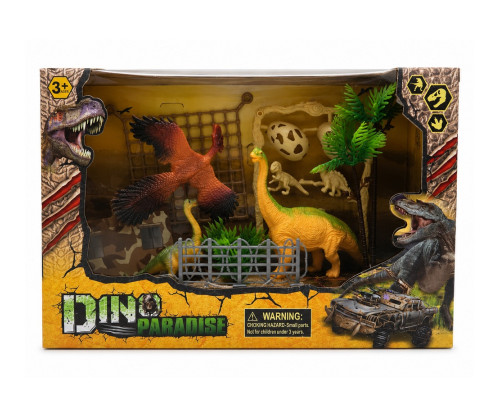 Hабор игрушечный "DINO PARADISE" пластик, 3+, 2100-10