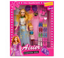 Papusa "Aixier" cu accesorii, 27 cm, 3+, 303-108
