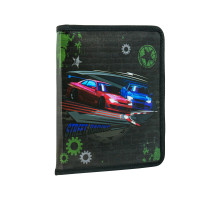 Папка для тетрадей A5 на молнии, пластиковая, "Street Racing" (480)
