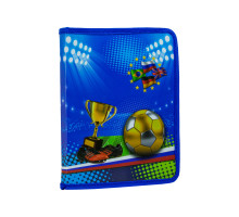 Mapa p/u caiete A5 pe fermoar, plastic, "Football" (480)