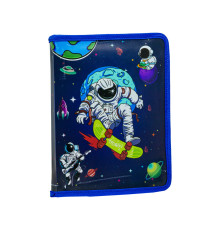 Mapa p/u caiete A5 pe fermoar, plastic, "Cosmos" (480)