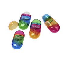 Ascutitoare cu container +radiera, FLUOR, 4829С, CLASS (12/576)