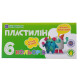 Пластилин "Чистые руки" 6 цв, 120 гр., 6-430, БАРВІНОК (20/80)
