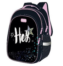 Ghiozdan cu spate ortopedic „Stars”, 3 compartimente, 37x29x17 cm, 26-8801-1C, CLASS