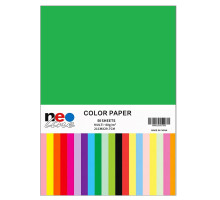 Set hartie colorata A4, 10 culori, 50 file, 80 g/m² NEOLine (50)