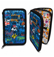 Penar rigid 2 compartimente, Graffiti 12,5*19,5*4