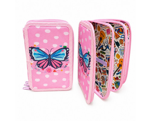 Penar rigid 3 compartimente, Butterfly, 12,5*19,5*5