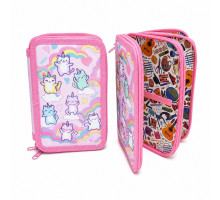 Пенал твердый 3 отдела, Unicorn Cats, 12,5*19,5*5