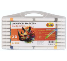 Set markere acrilice 36 culori, pe baza de apa, cutie plastic, CLASS 4001-36C (1/48)