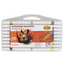 Набор акриловых маркеров 36 шт, водн. основa, пластик. коробкa, CLASS 4001-36C (1/48)