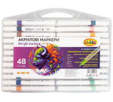 Set markere acrilice 48 culori, pe baza de apa, cutie plastic, CLASS 4001-48C (1/30)