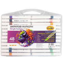 Set markere acrilice 48 culori, pe baza de apa, cutie plastic, CLASS 4001-48C (1/30)