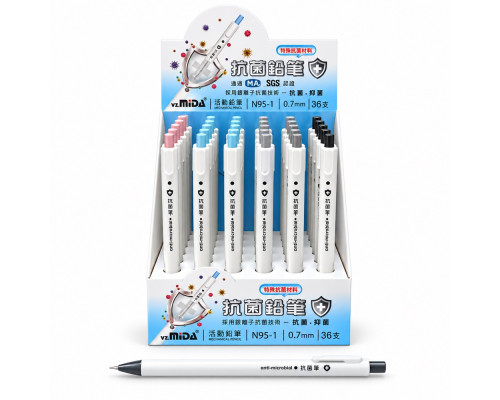 Creion mecanic 0,7mm, asorti, N95-1 (36)