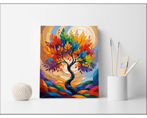 Set pictură pe numere 60*80 "Arborele viselor" 6079