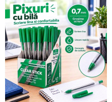 Pix cu bila DOIPHLA Clear Stick GP730, verde, 0,7 mm (50/1000/4000)