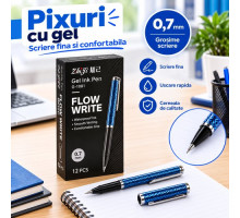 Гелевая ручка FLOW WRITE G-1081, синяя, 0,7 мм (12/1728)