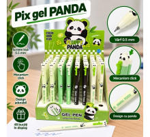 Гелевая ручка FLUFFY PANDA, 0,5 мм, с кнопочным механизмом MP-1303-1 (48)