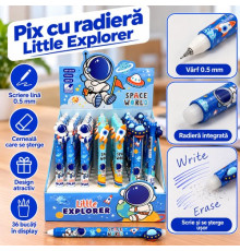 Ручка со стираемыми чернилами LITTLE EXPLORER SPACE WORLD, 0,5 мм MP-3819 (36)