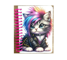 Carnet A7, 64 file, veline, coperta cartonata subtire, cu spirala, N9845