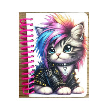 Carnet A7, 64 file, veline, coperta cartonata subtire, cu spirala, N9845