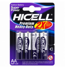 Baterie AA, Carbon, 4buc. R6P, 1,5 V Hicell