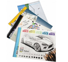 Sketchbook A4, 15 file pe spira GINGKO