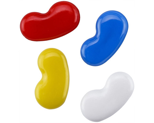 Material didactic numarat (boabe fasole) 60 piese, in cutie plastic ARK 068