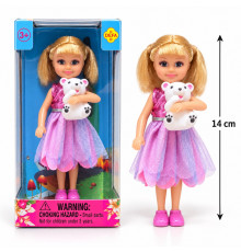 Кукла Defa Lucy с медвежонком 14 см, 3+, 8280