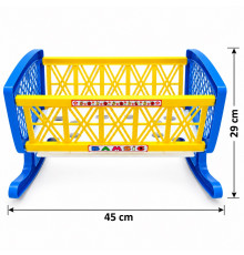 Игрушка Кроватка для кукол, пластик, 45 см, 006