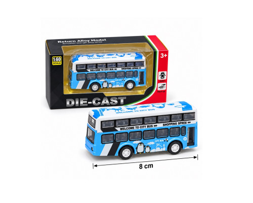 Jucarie AUTOBUS, metal, in asortiment 74284