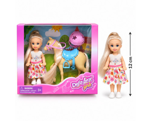 Кукла Defa Lucy с пони, 12 см, 3+, 8809