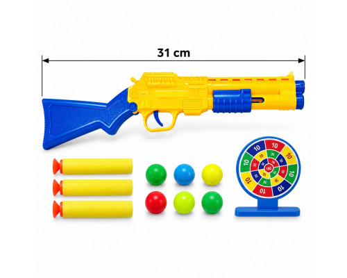 Игрушка Ружье +6 шариков и 3 мягких патрона, 3+ 64649
