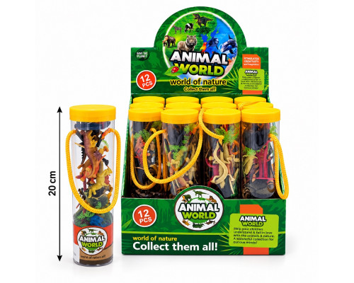 Игровой набор ANIMAL WORLD, ассорти, 14 деталей в тубе, 3+ 3560-12