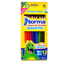Карандаши 12 цв., JUMBO, Norma + ascutitoare *6426