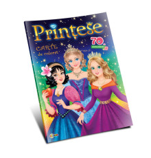 70803 Carte de colorat "Printese" +70 autocolante, A4, D*3899