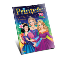 Carte de colorat "Printese" +70 autocolante, A4, D*3899