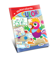 Carte de colorat "Culori" +70 autocolante, A4, D*0560