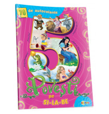 5 Povesti pe silabe (roz) +70 autocolante, A4, D*6141
