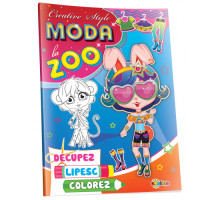 Decupez. Lipesc. Colorez. "Moda la Zoo" A4, D*6011