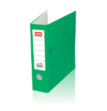 Biblioraft A4 75mm, PP/hartie, verde, CASSA 7280 (25)