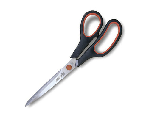 60277 Ножницы 24 cm с прорезиненными ручками, ASSIS 5385 (24)