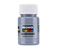 Vopsea acrilica 30ml argintie NC-235 (12/72)