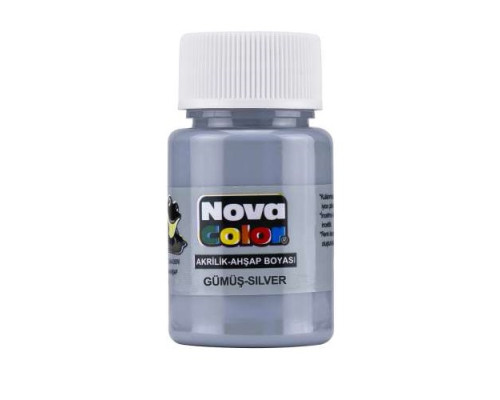 Vopsea acrilica 30ml argintie NC-235 (12/72)