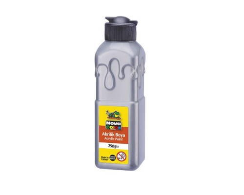 Vopsea acrilica 250ml argintie NC-3036 (6/48) Vopsea acrilica 250ml argintie NC-3036 (6/48)