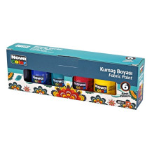 Vopsea pentru textile 30ml 6 culori, NOVA COLOR NC-188 (36)